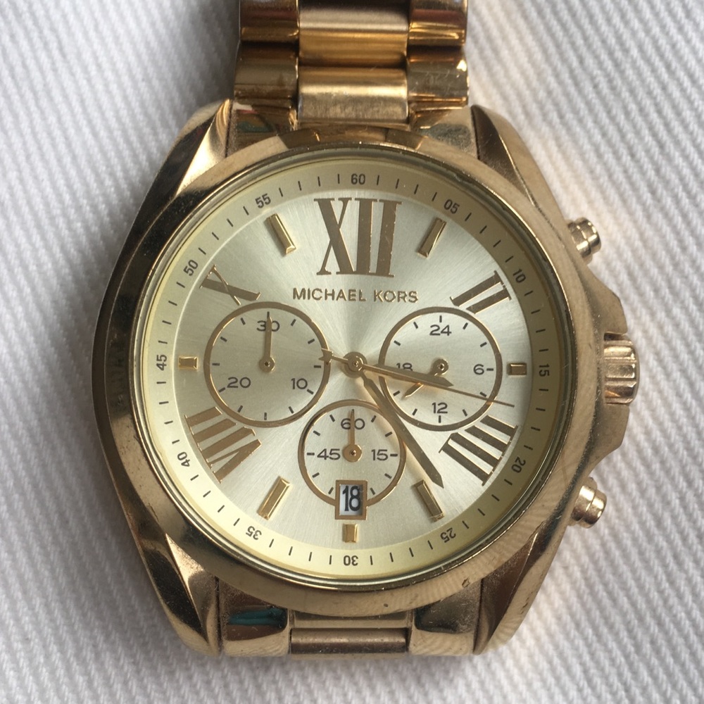 Michael Kors oversized gold watch